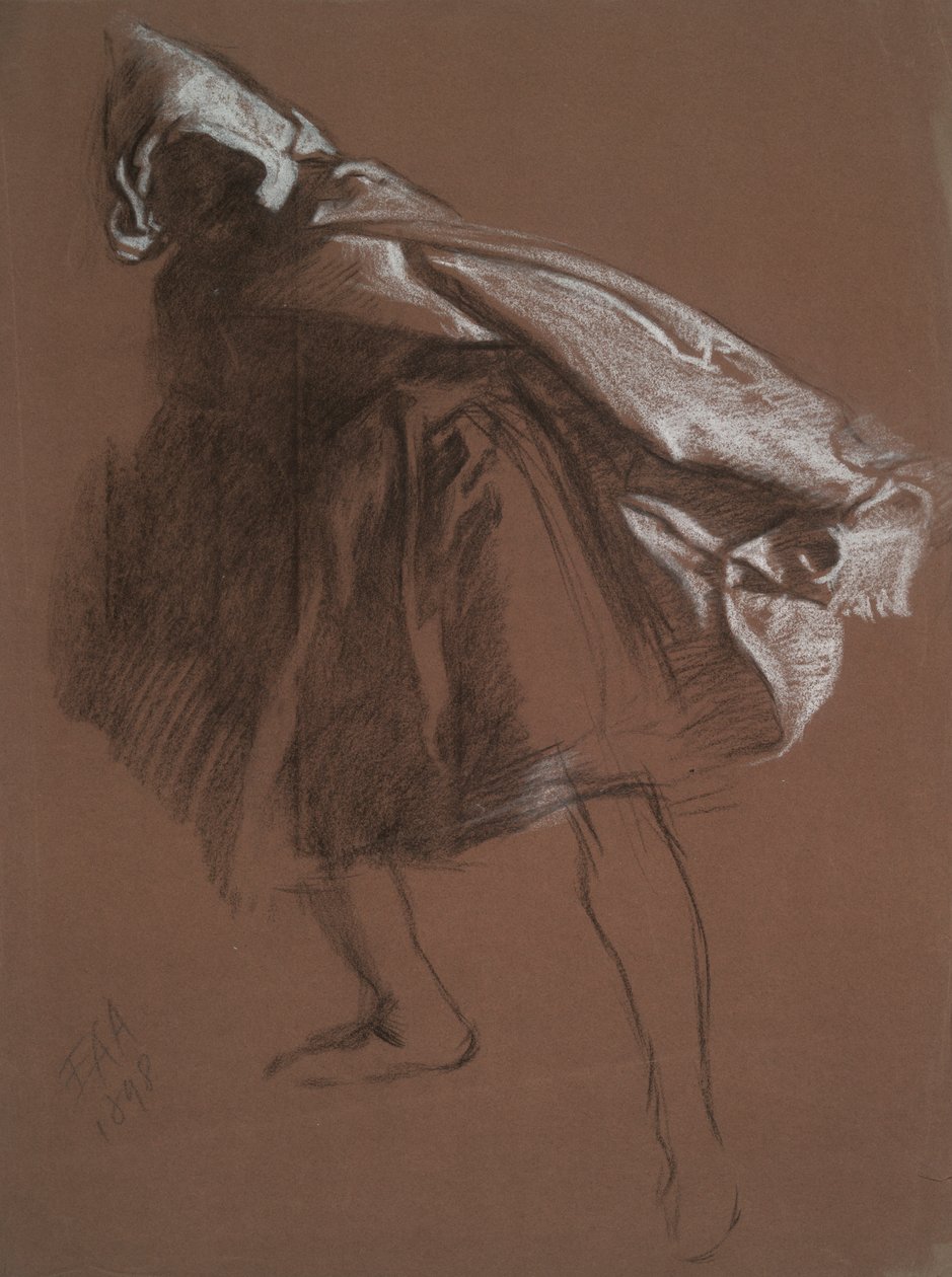 Figurenstudie voor Othello door Edwin Austin Abbey