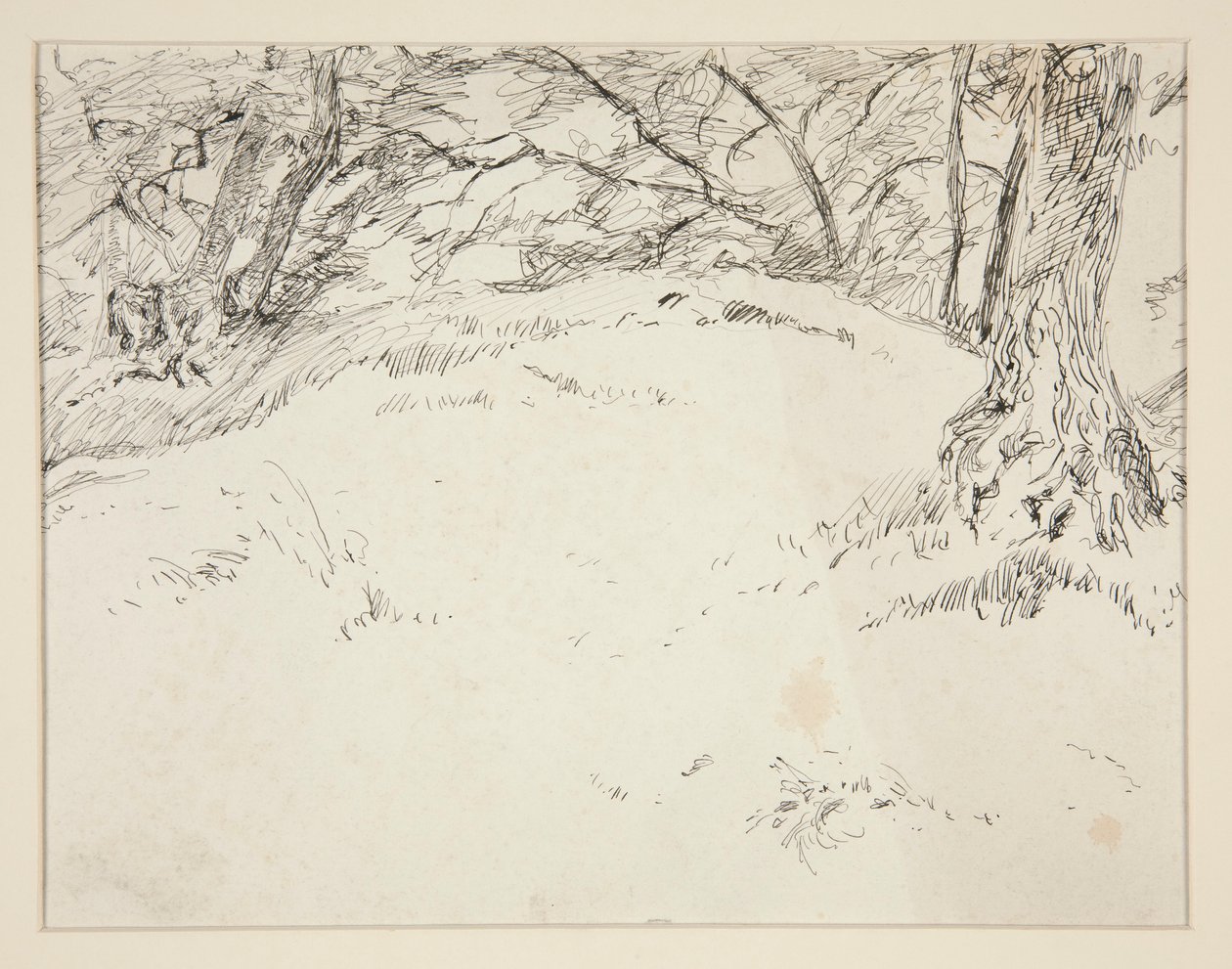 Bosscène door Edwin Austin Abbey