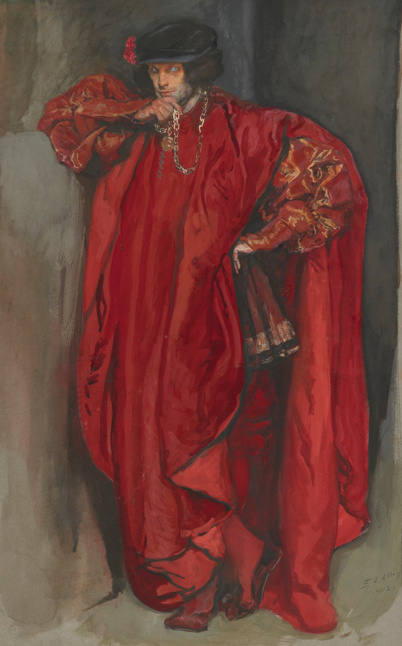 Iago, uit Othello door Edwin Austin Abbey