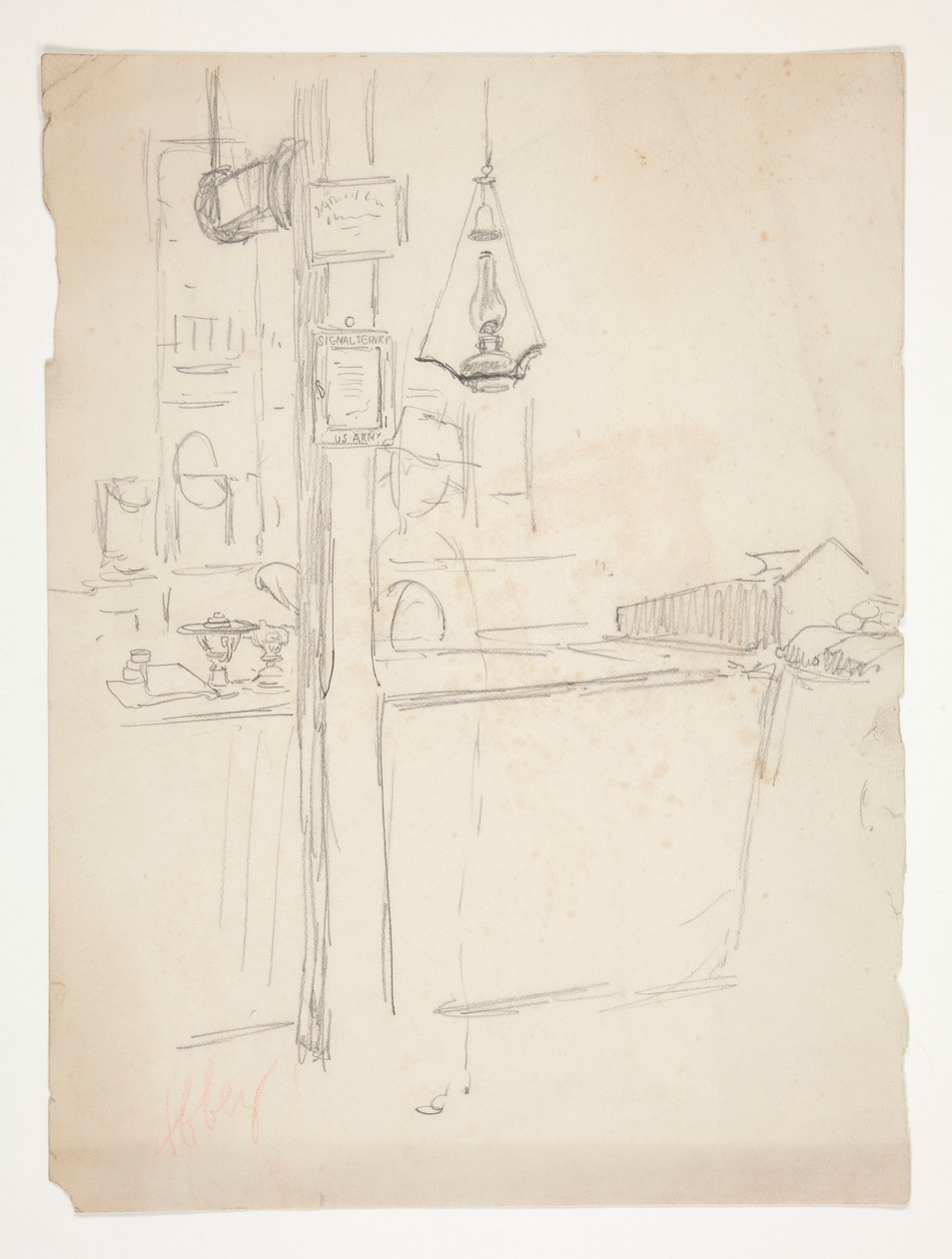 Interieurstudie door Edwin Austin Abbey