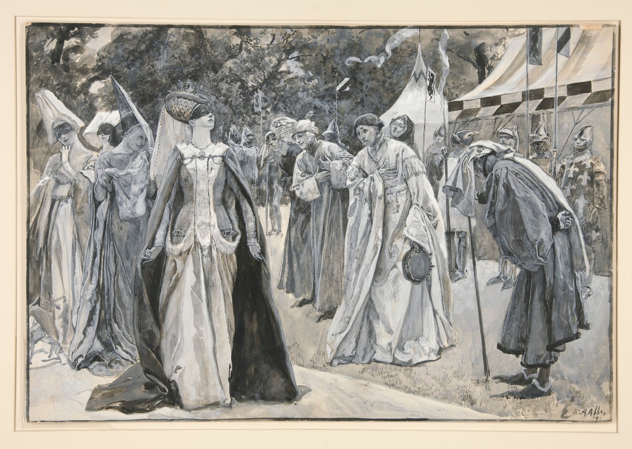 Koning door Edwin Austin Abbey