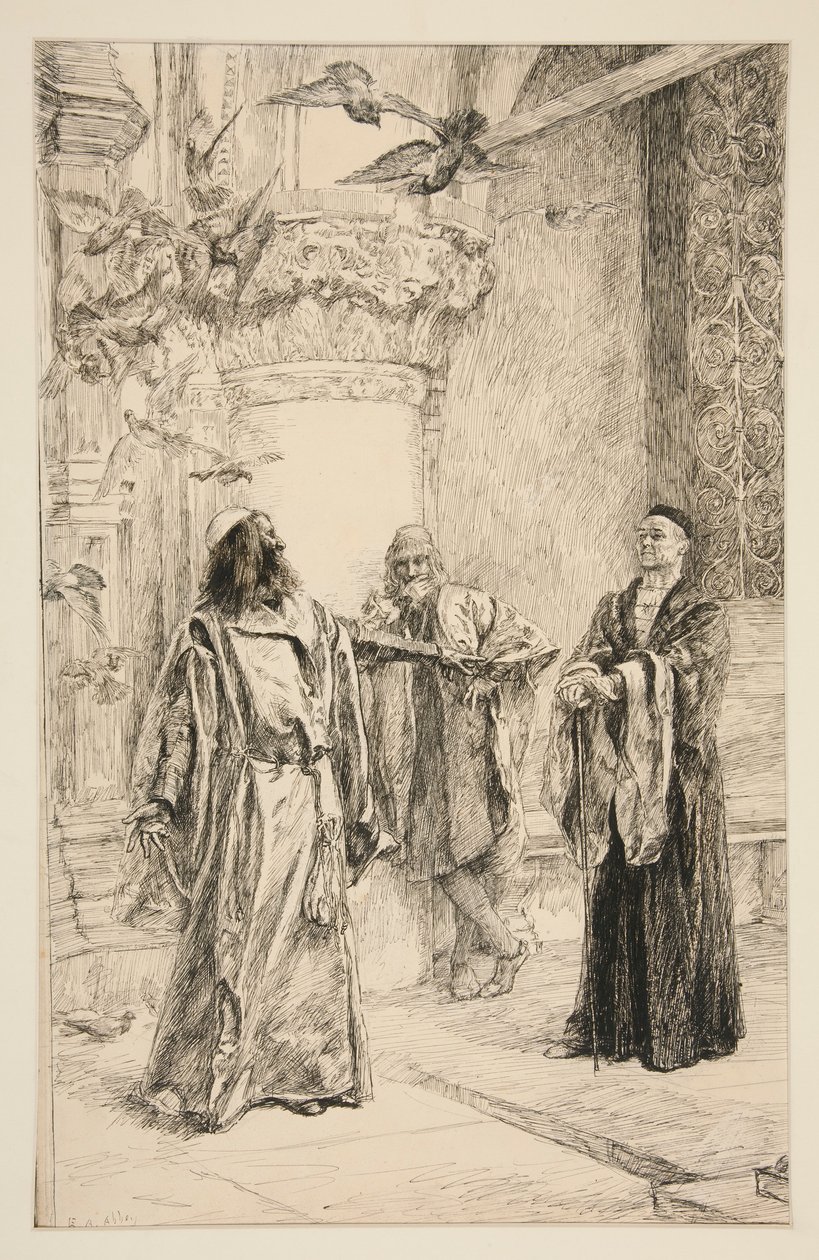 Shylock door Edwin Austin Abbey