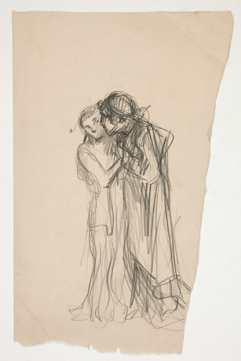 Studie voor Driekoningenavond (?) door Edwin Austin Abbey