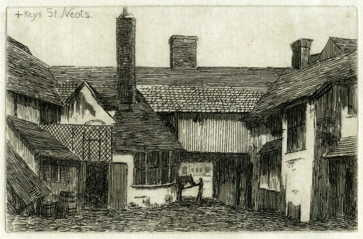 The Cross Keys, St Neots, Cambridgeshire door Edwin Edwards
