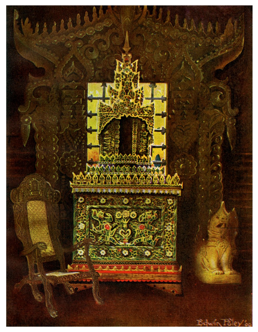 Aziatisch meubilair, 1911-1912 door Edwin Foley
