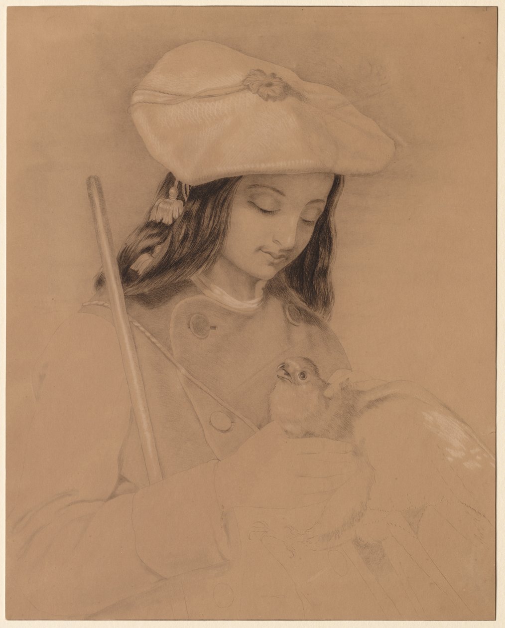 Hoogland Meisje door Edwin Henry Landseer