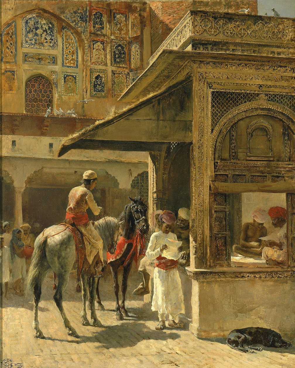 Hindoeïstische kooplieden door Edwin Lord Weeks