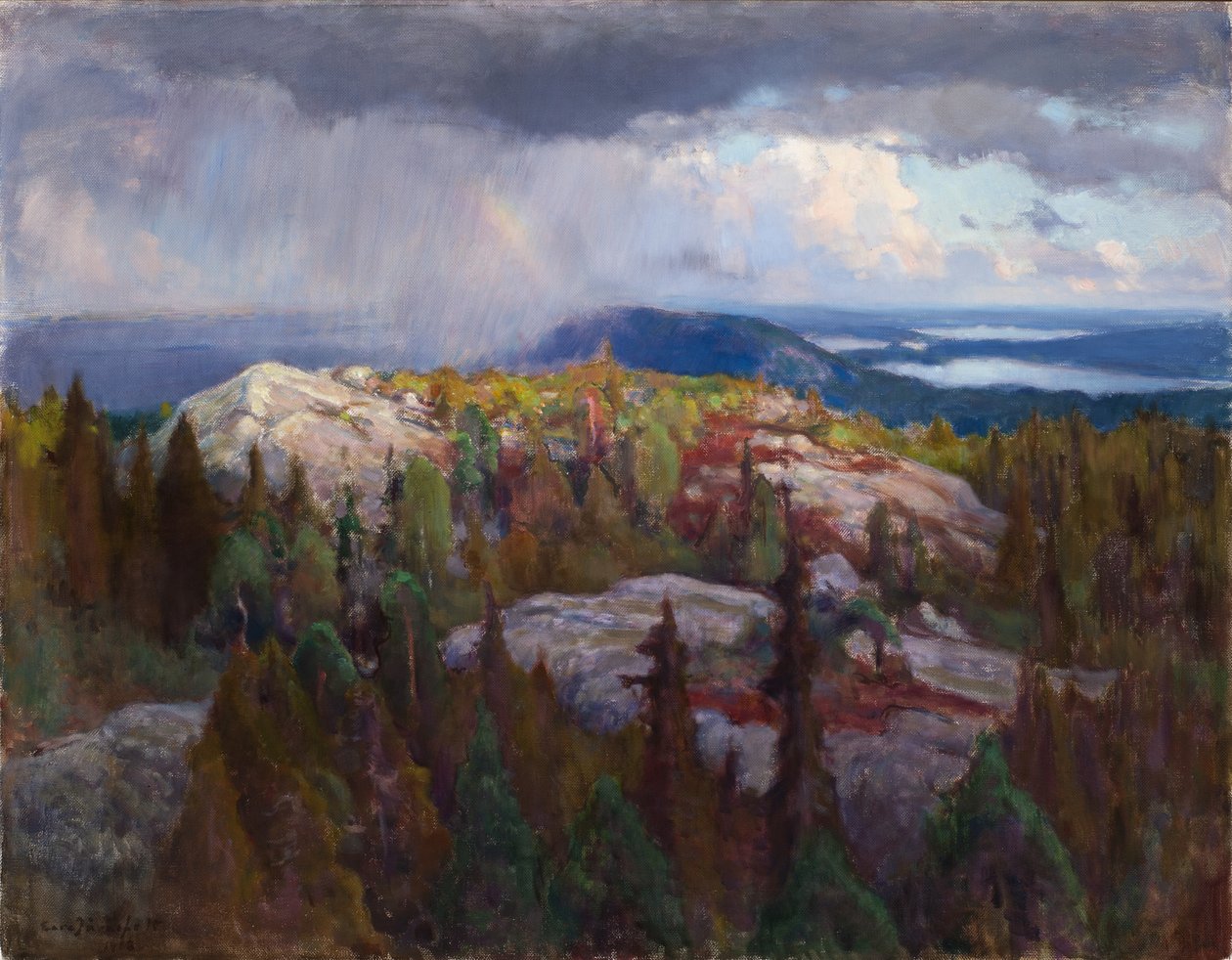Landschap Kolilta door Eero Järnefelt