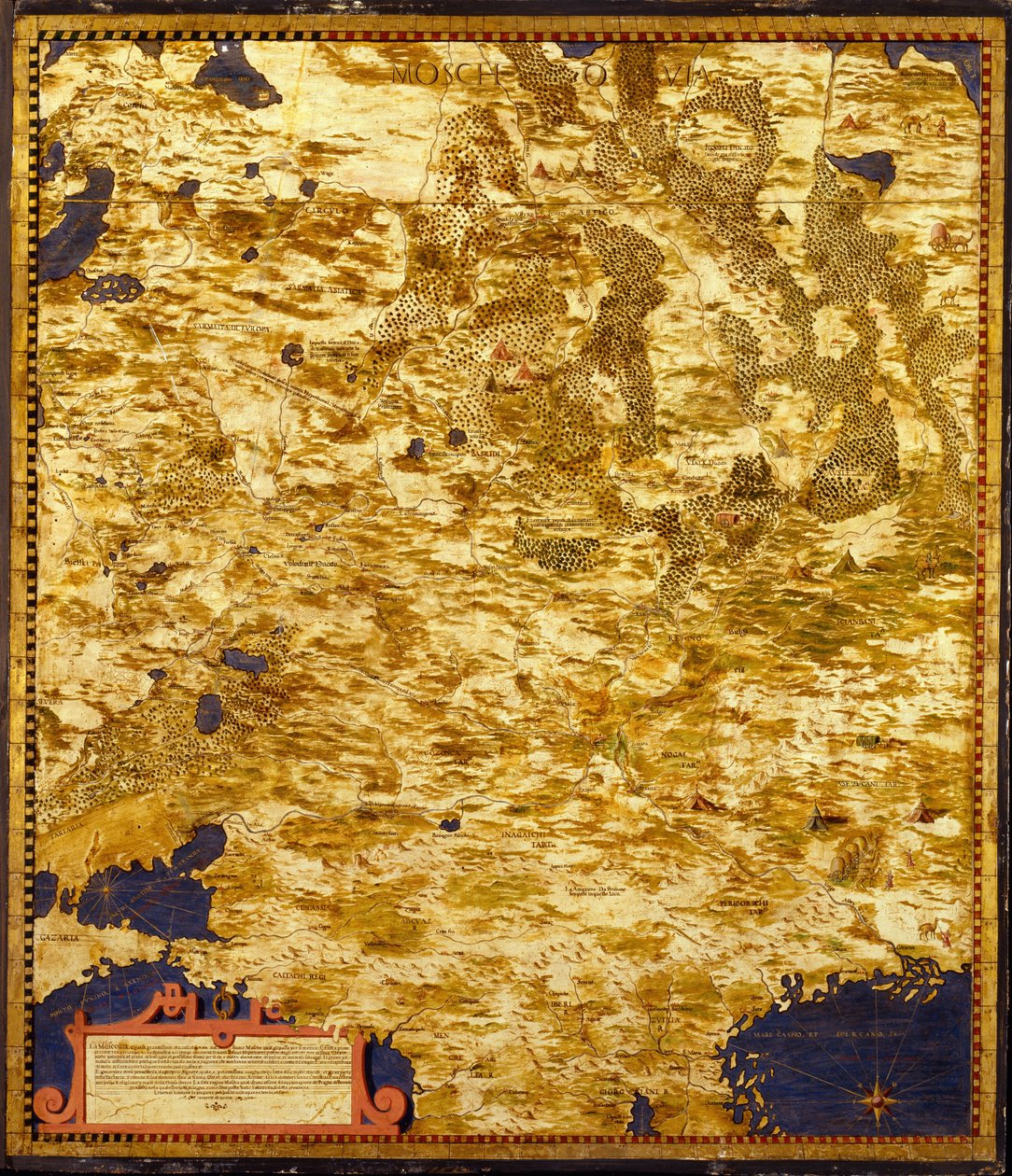 Rusland Moscovia, ca. 1565 door Egnazio Danti