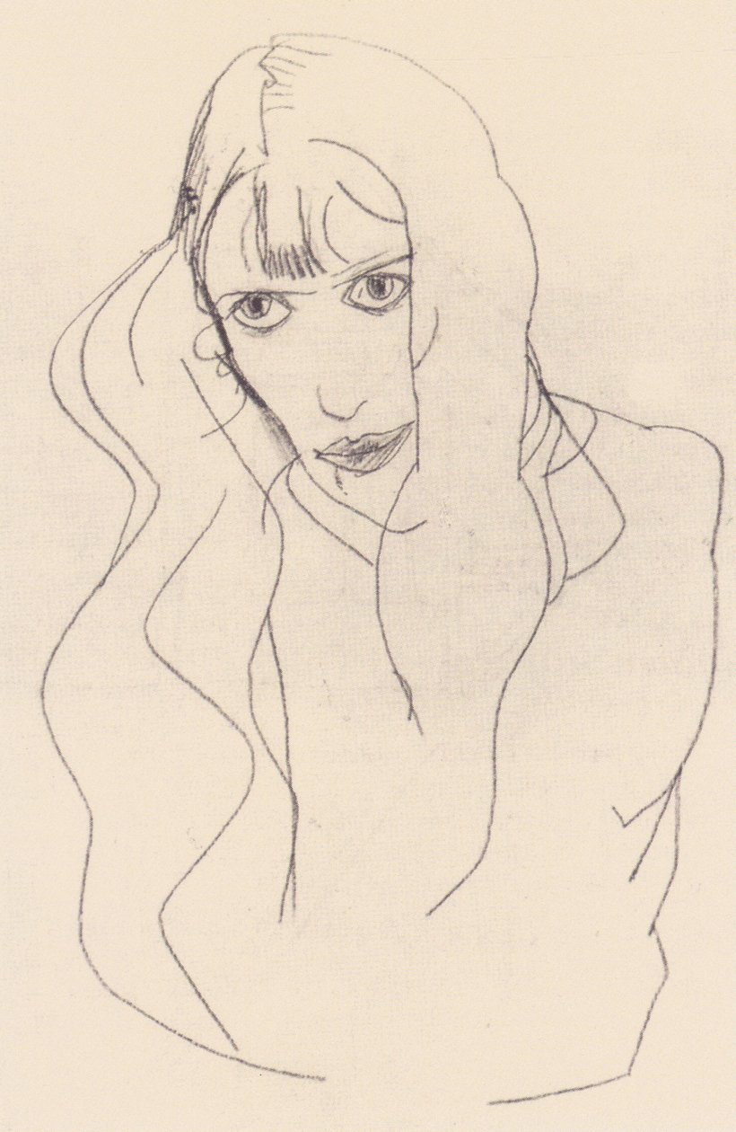 Portret van Wally door Egon Schiele