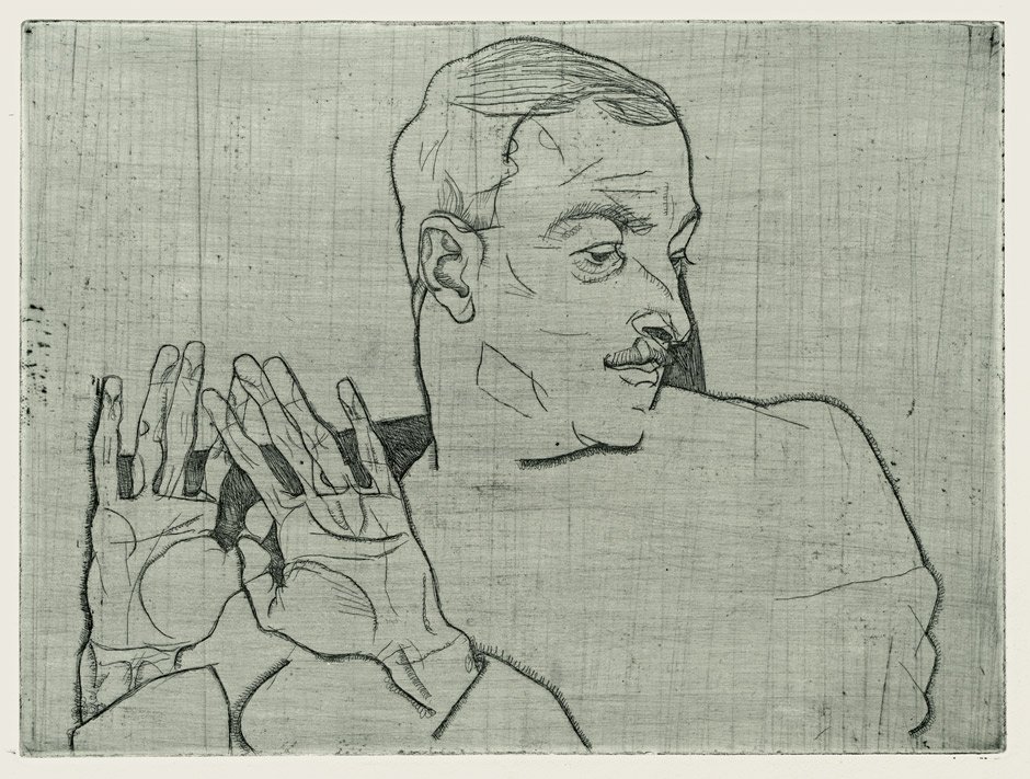 Portret van Arthur Roessler door Egon Schiele