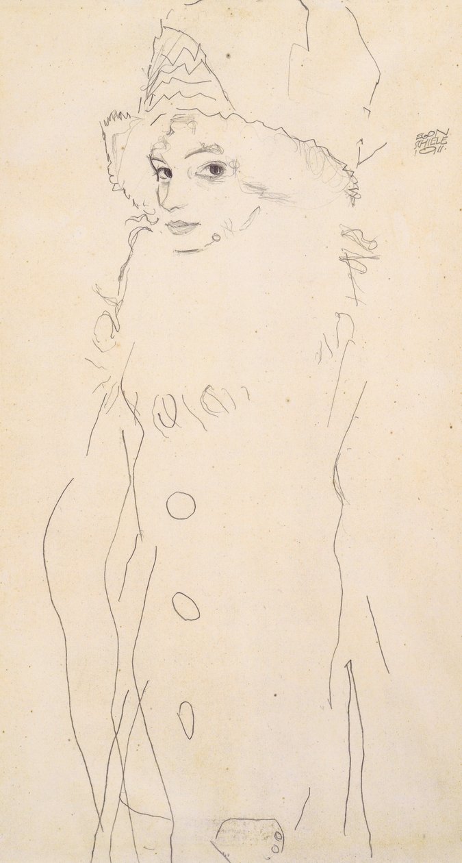 Gerti Schiele door Egon Schiele