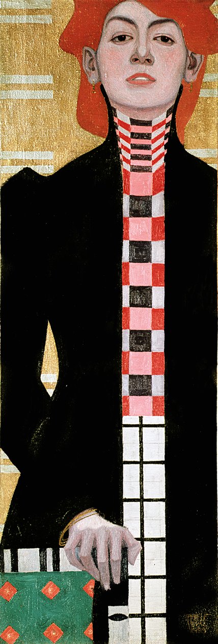 Portret van een vrouw, 1909 door Egon Schiele