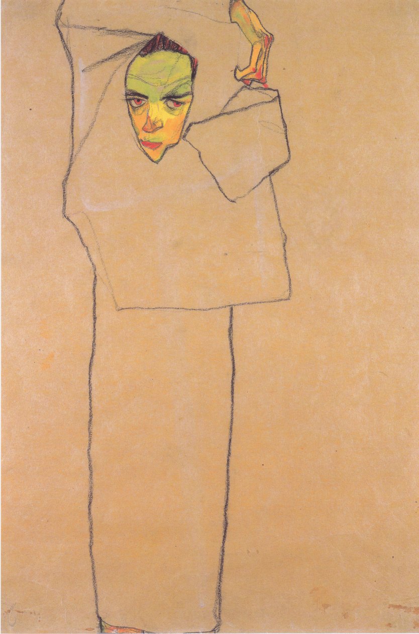 Zelfportret door Egon Schiele
