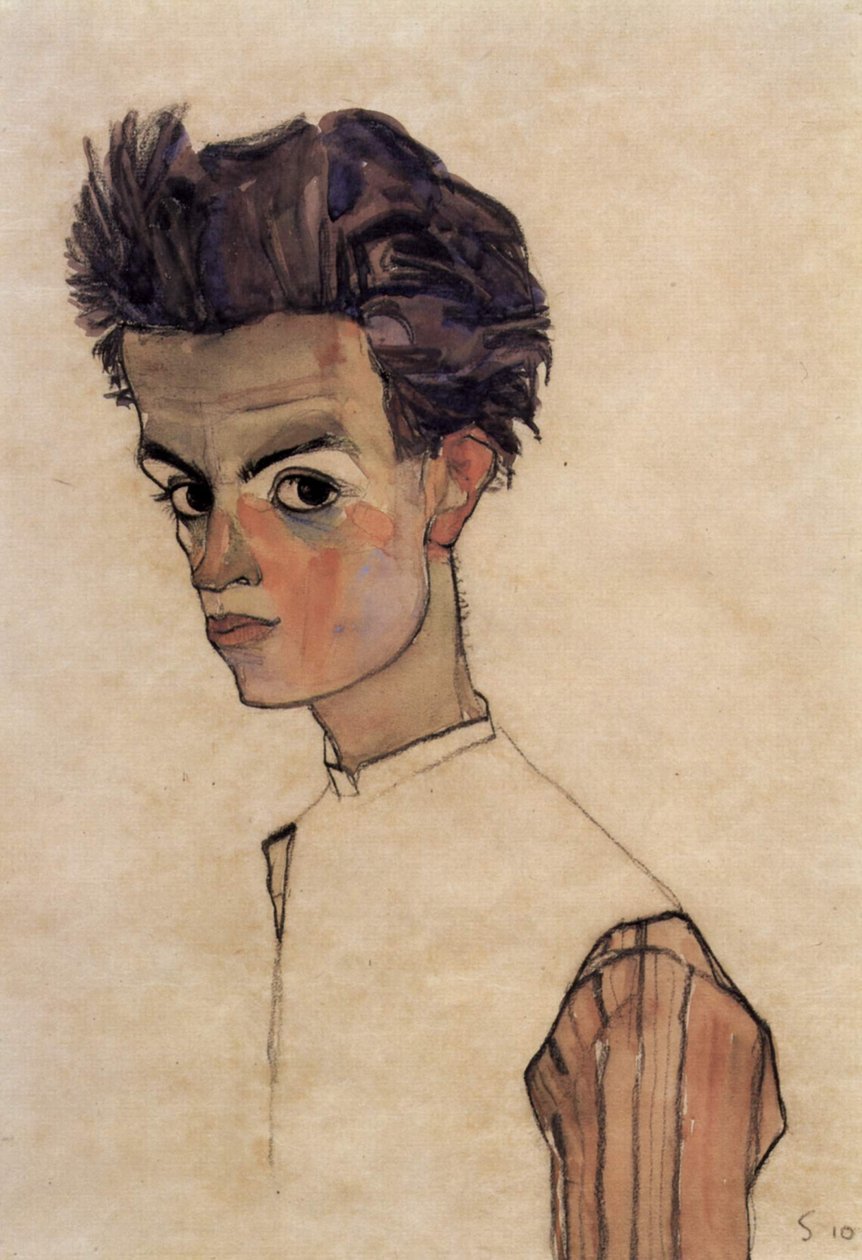 Zelfportret door Egon Schiele