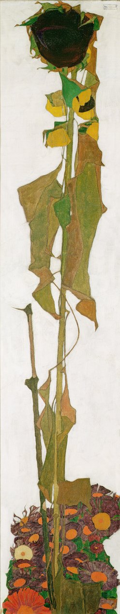 Zonnebloem door Egon Schiele