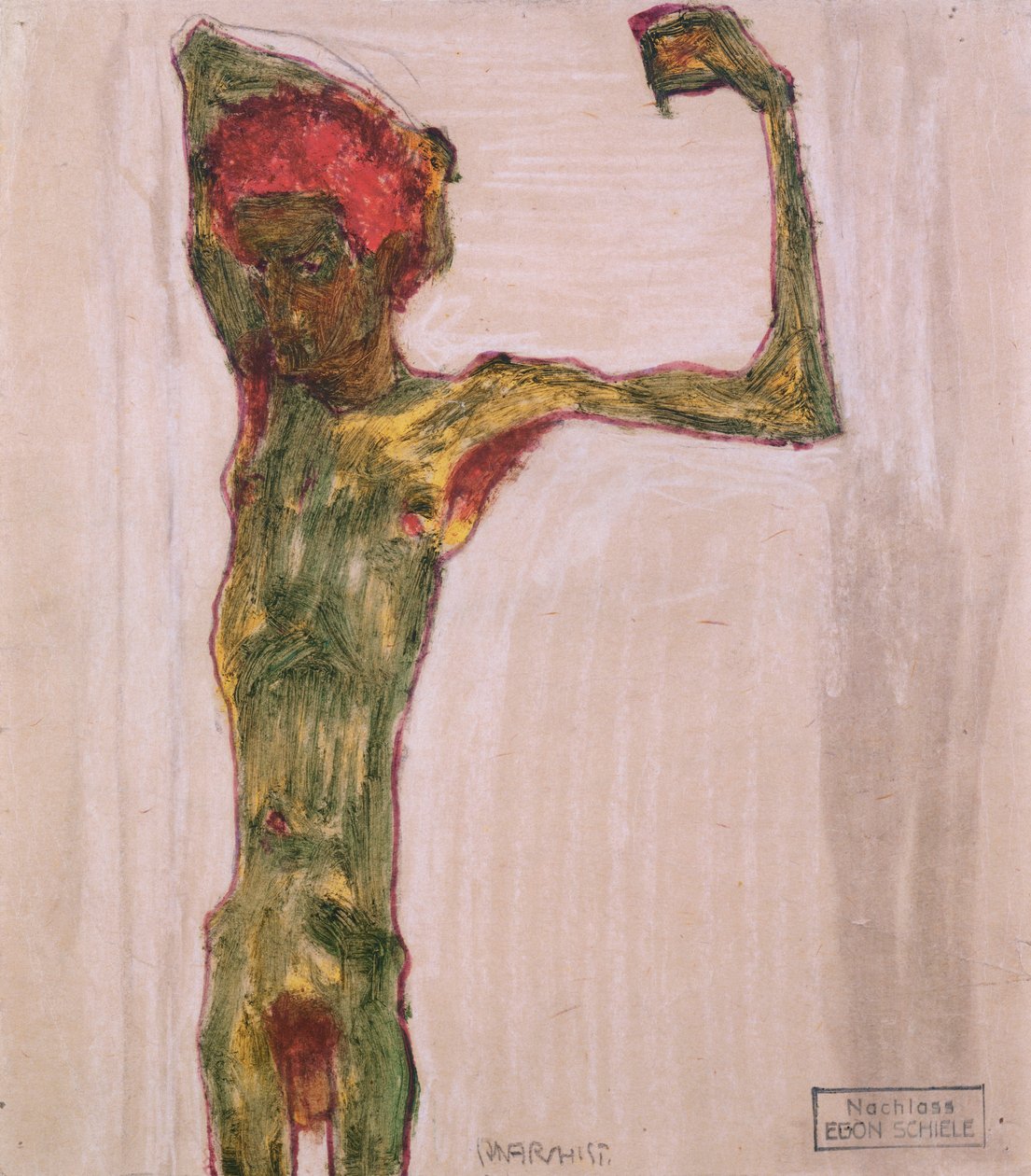 Anarchist, ca. 1909-10 door Egon Schiele
