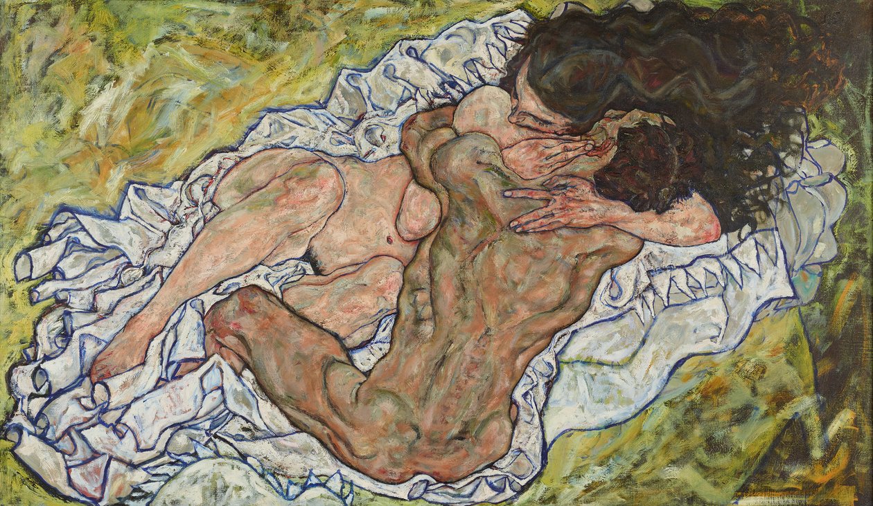 De omhelzing door Egon Schiele