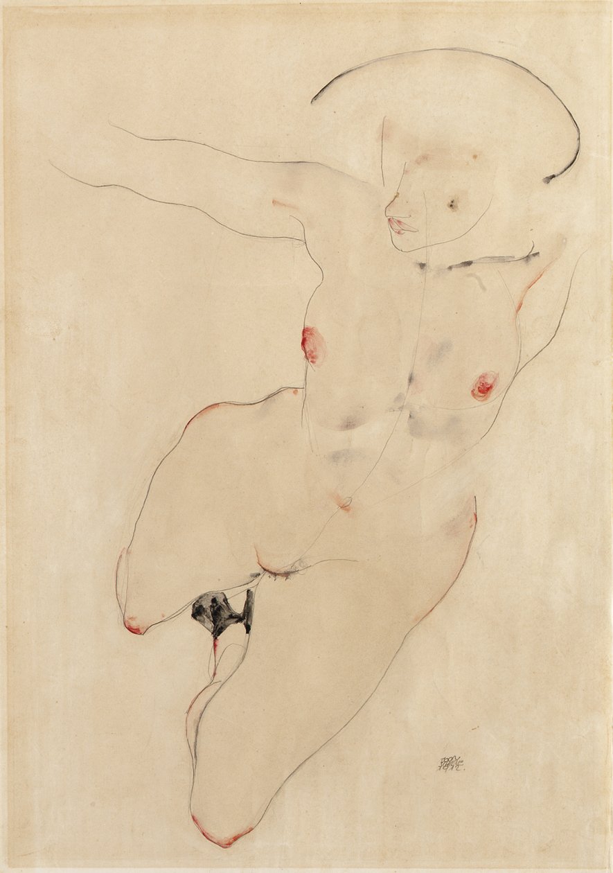 Vrouwelijk Naakt, 1912 door Egon Schiele
