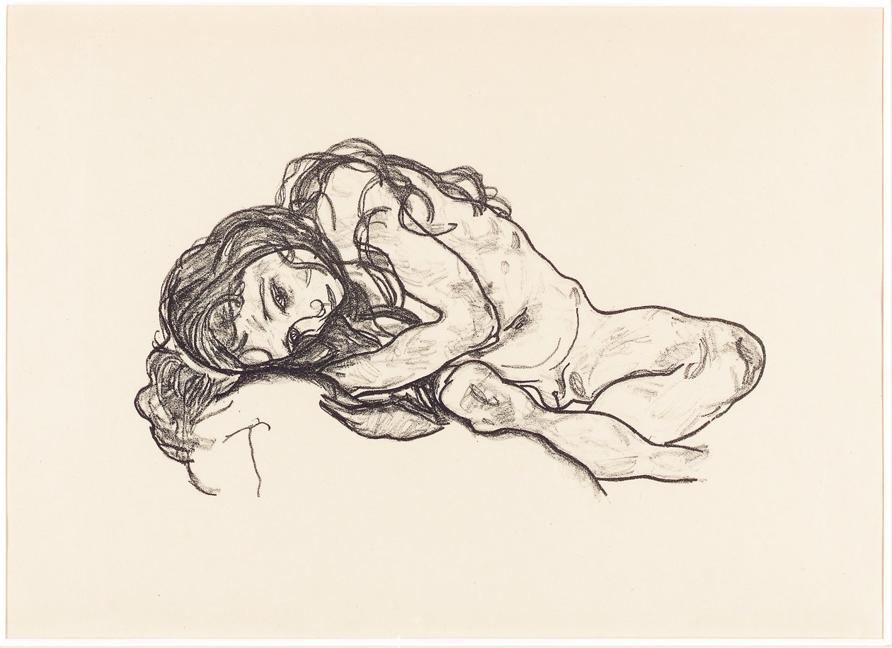 Meisje door Egon Schiele