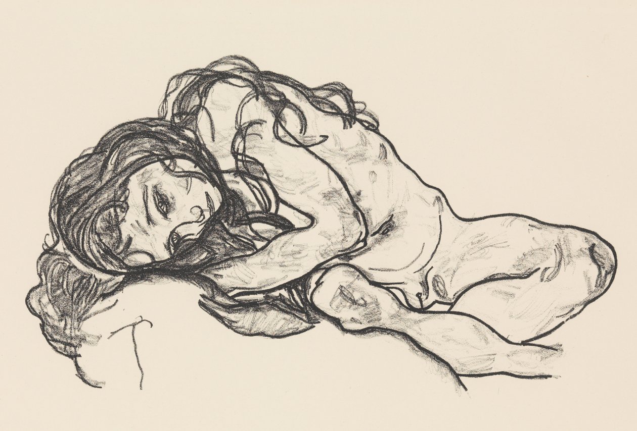 Meisje door Egon Schiele