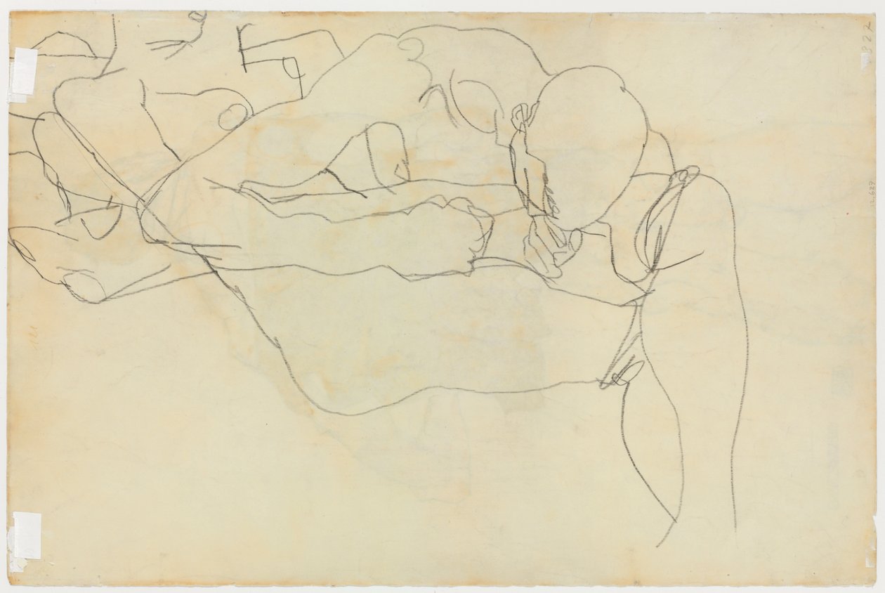Liefhebbers, 1913 door Egon Schiele