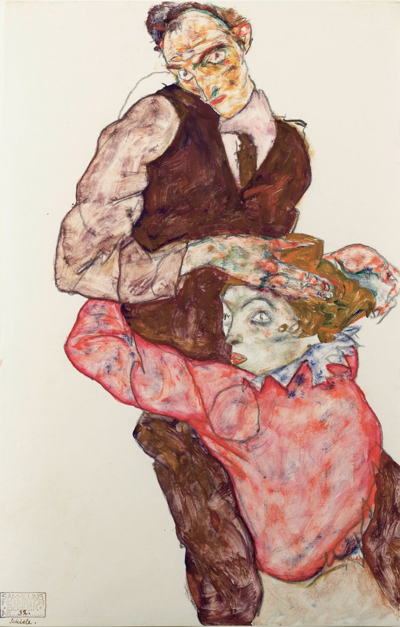 Liefhebbers door Egon Schiele