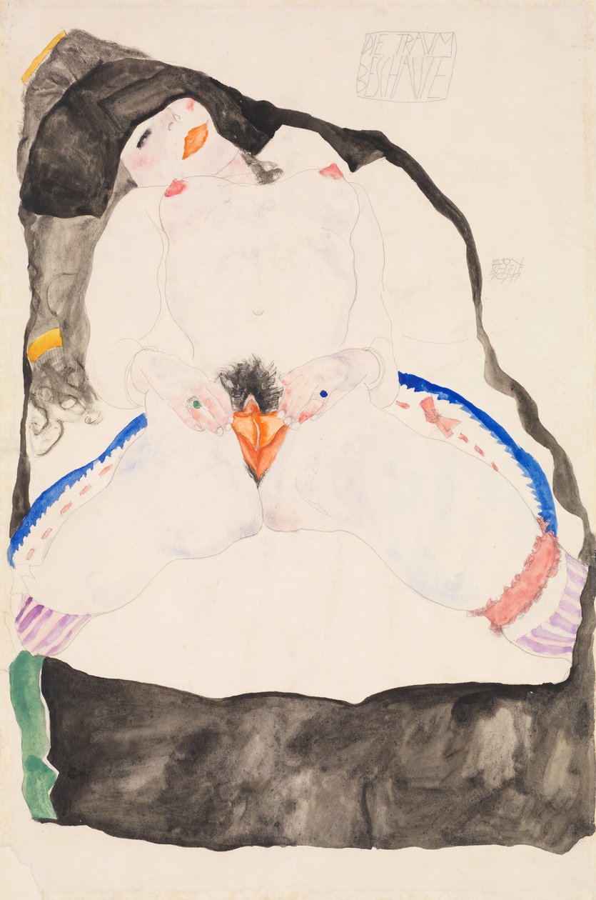 Waargenomen in een droom, 1911 door Egon Schiele