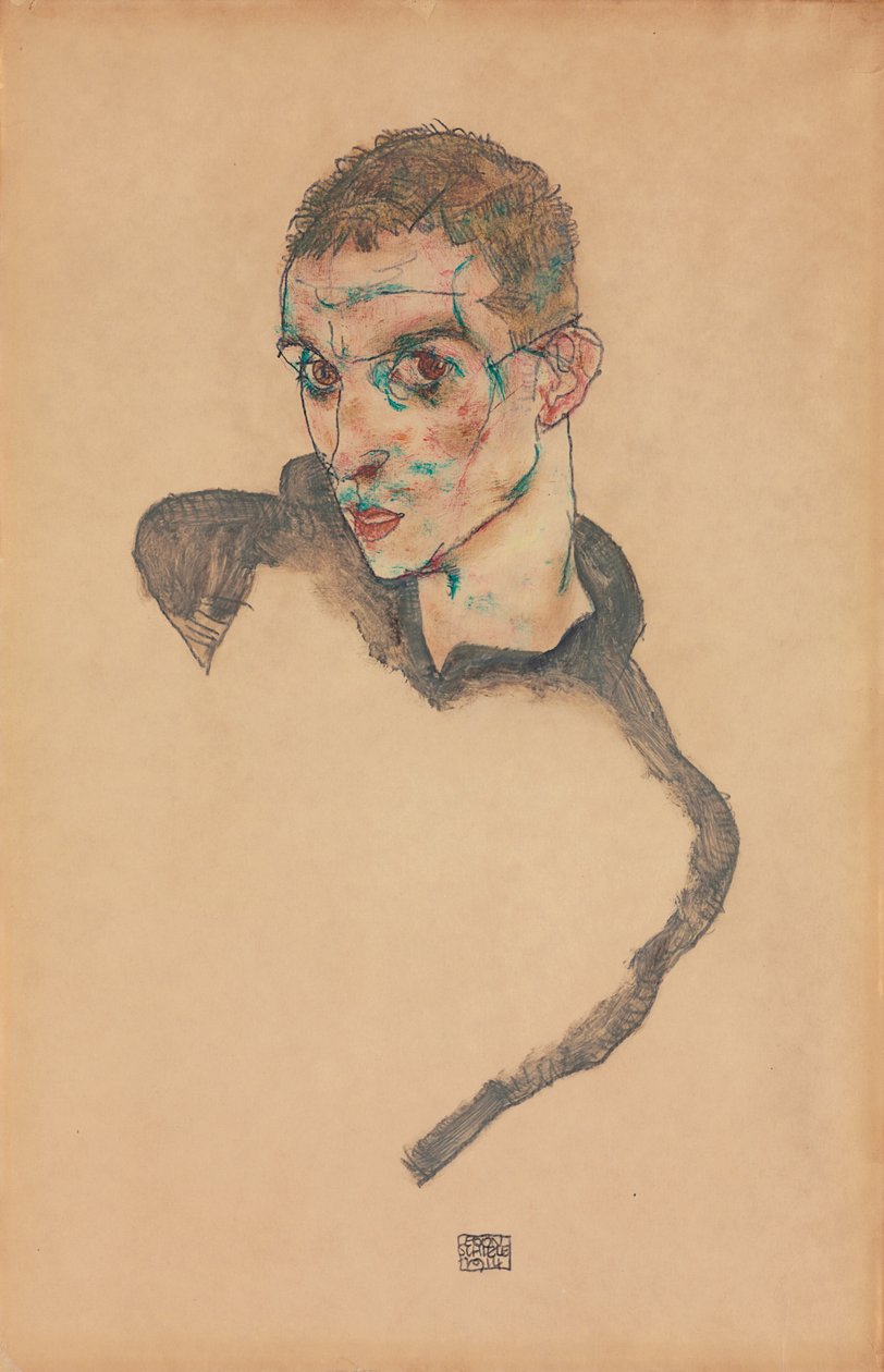 Zelfportret, 1914 door Egon Schiele