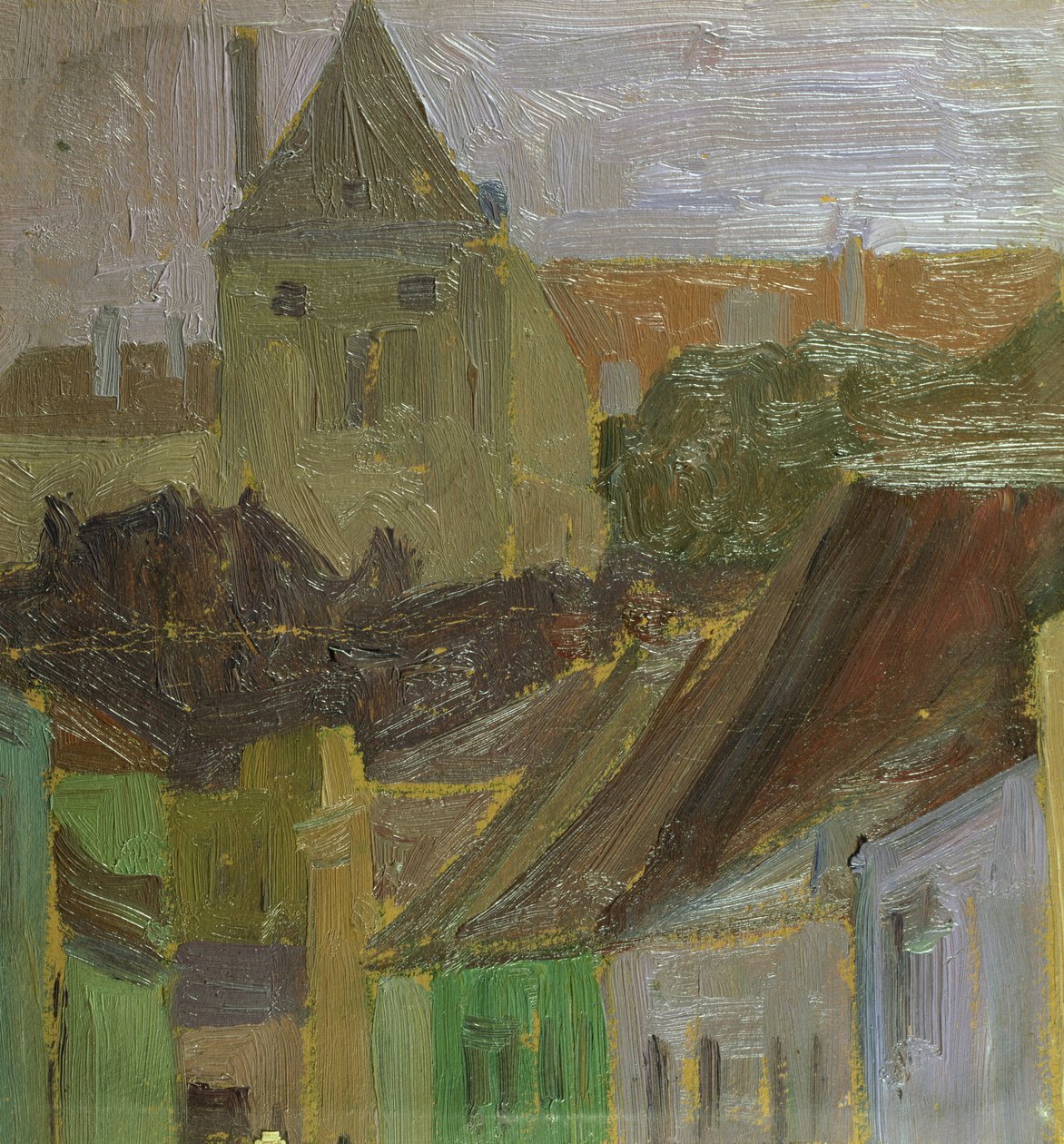 Studie van Huizen door Egon Schiele