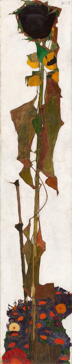 Zonnebloem, 1909-1910 door Egon Schiele