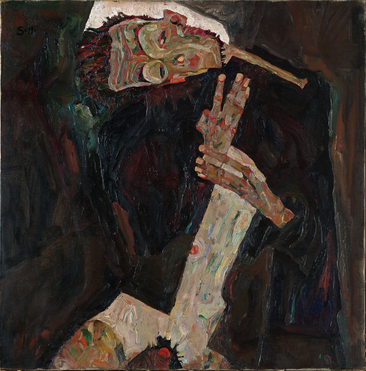 De tekstschrijver, 1911 door Egon Schiele