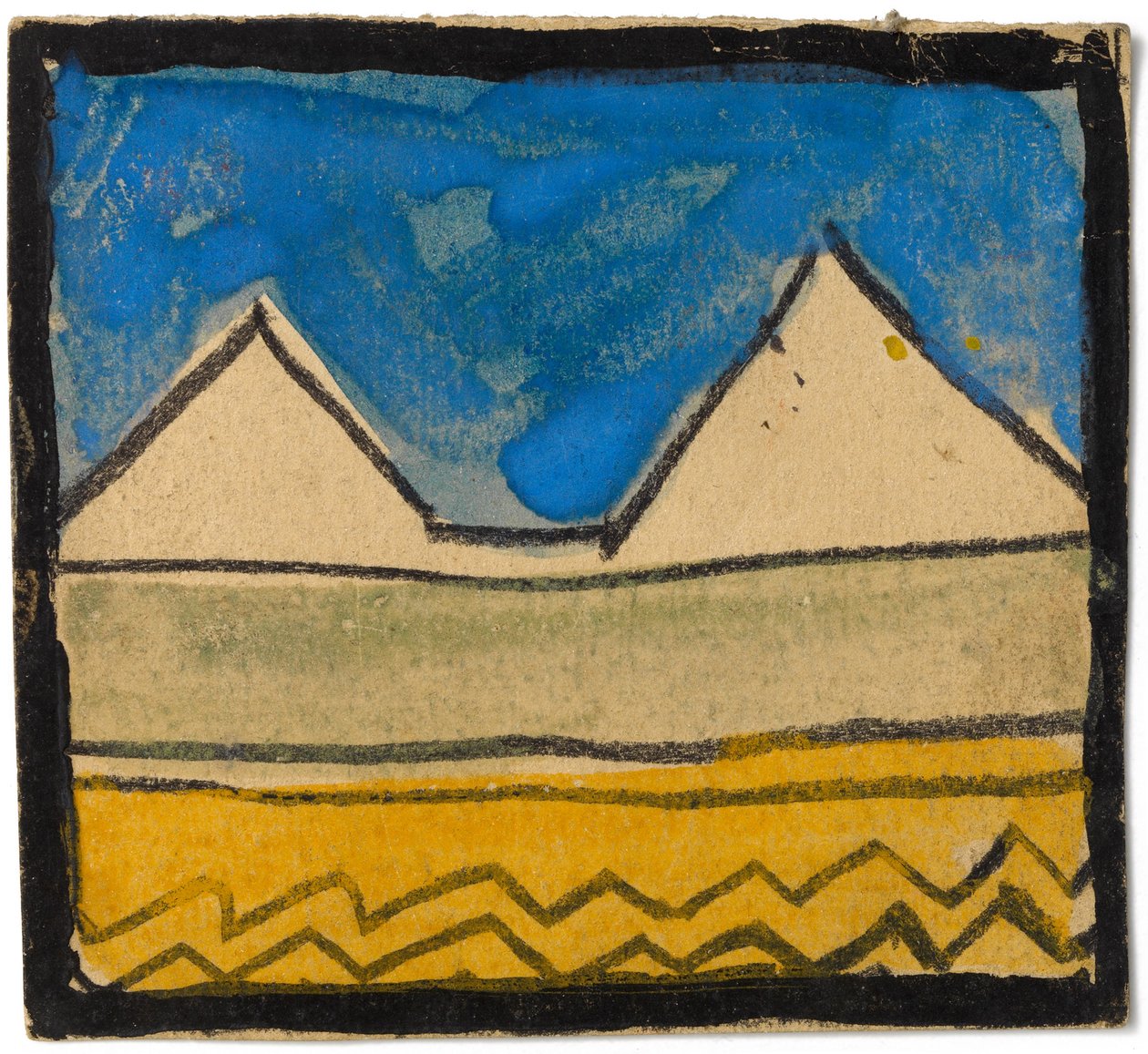 Wanddecoratieontwerp, 1918 door Egon Schiele