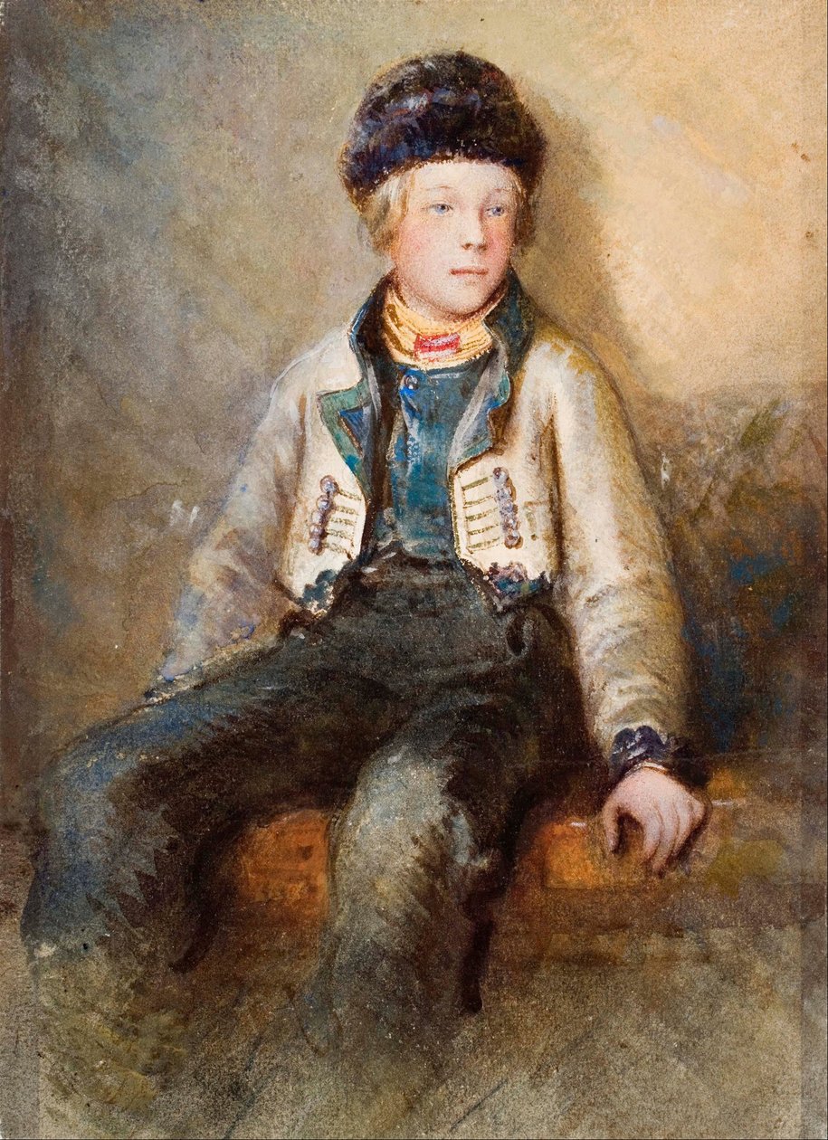 zonder titel (Noorse jongen) door Egron Sellif Lundgren