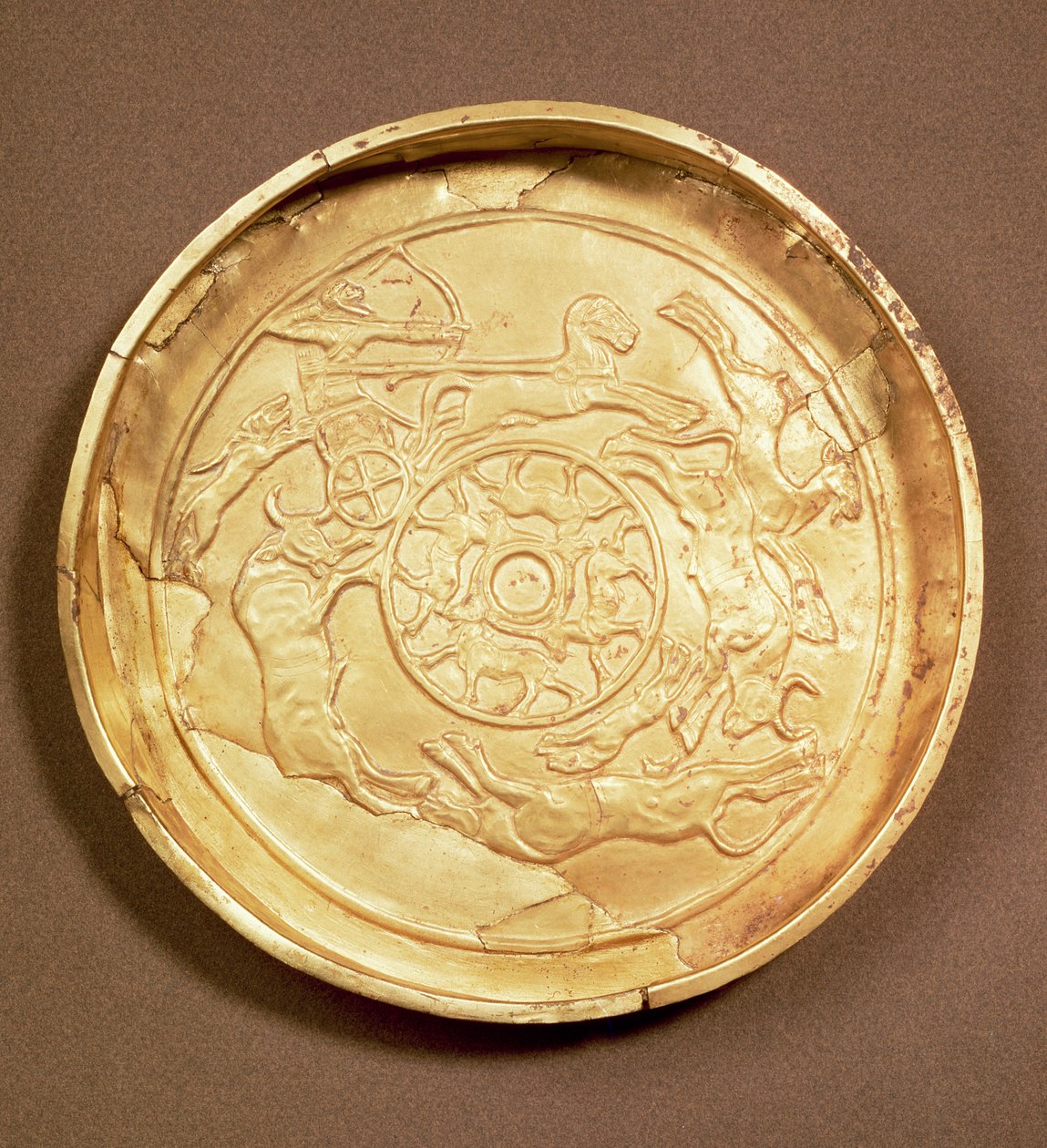Plaat (goud) door Egyptian