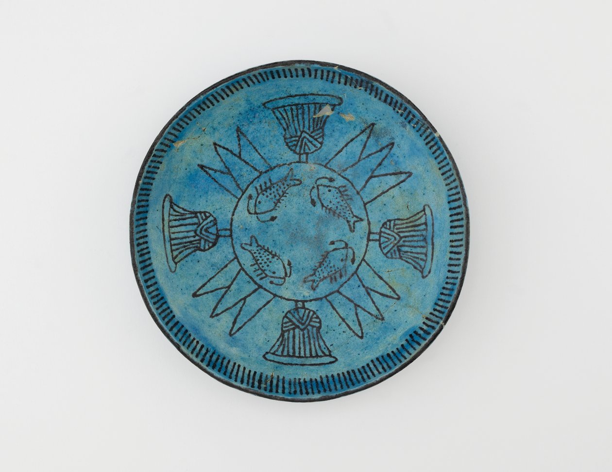 Kom, 18e Dynastie of later geglazuurde faience door Egyptian 18th Dynasty