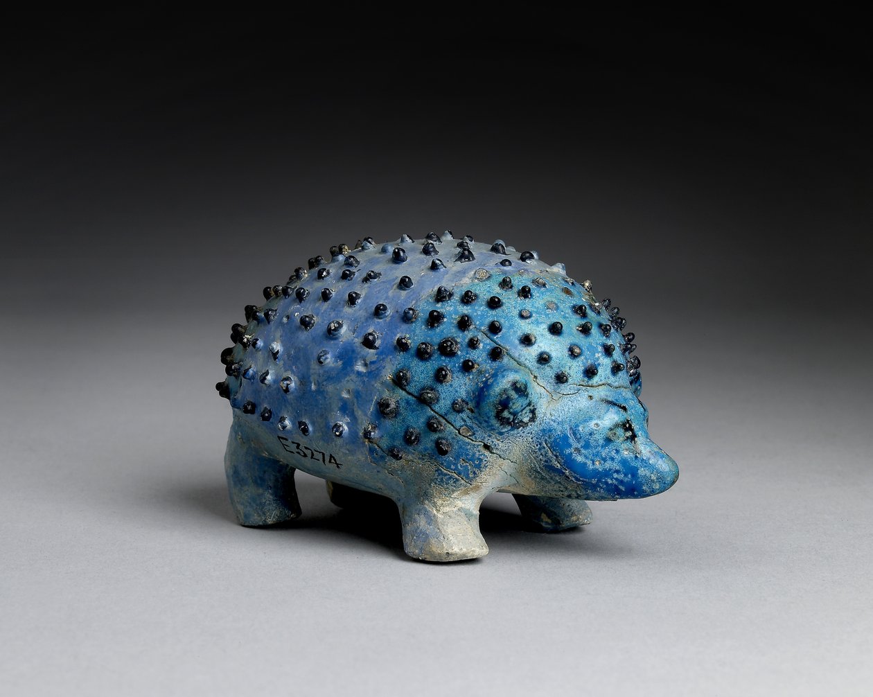 Model egel, uit graf 416 in Abydos door Egyptian 18th Dynasty