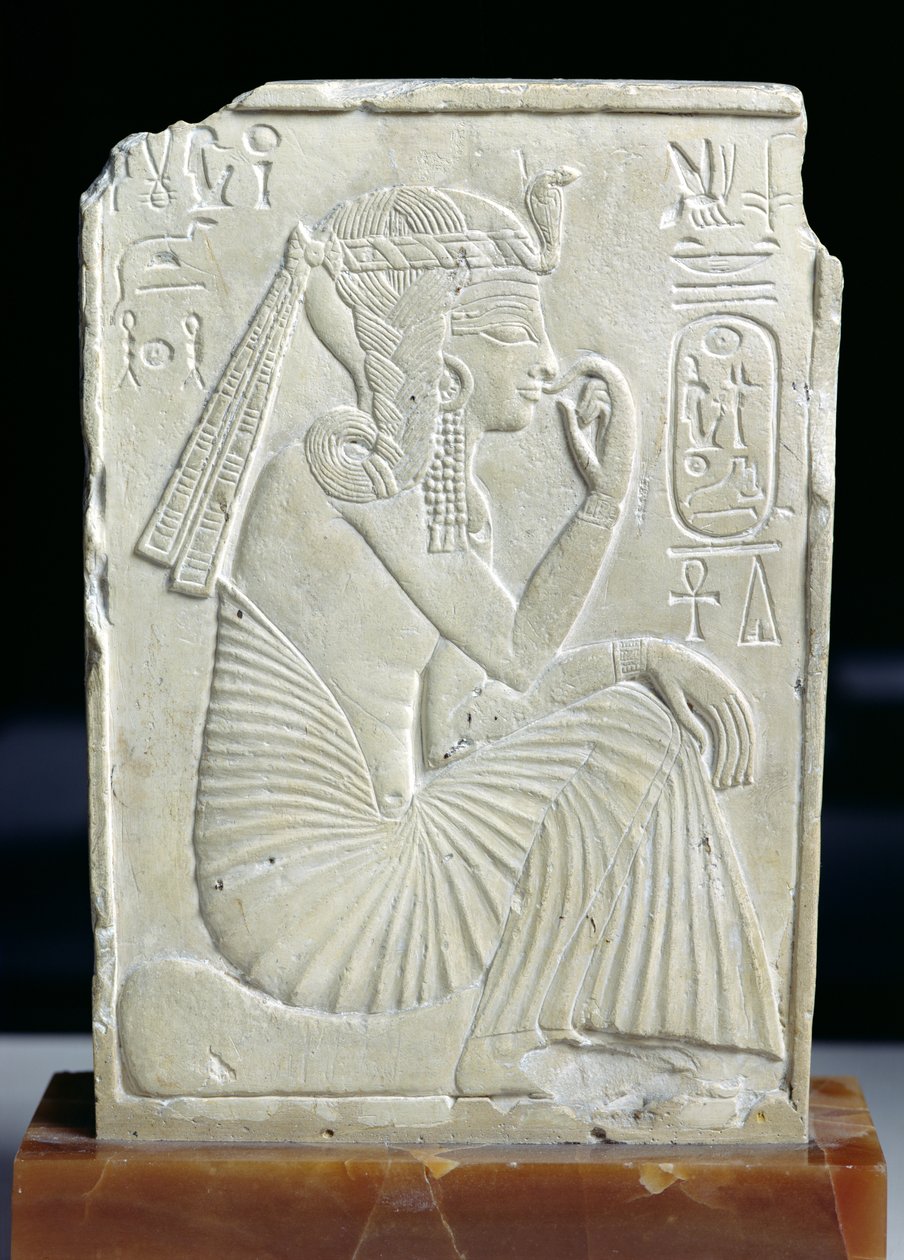 Reliëf dat Ramesses II als kind afbeeldt, Nieuwe Koninkrijk door Egyptian 19th Dynasty
