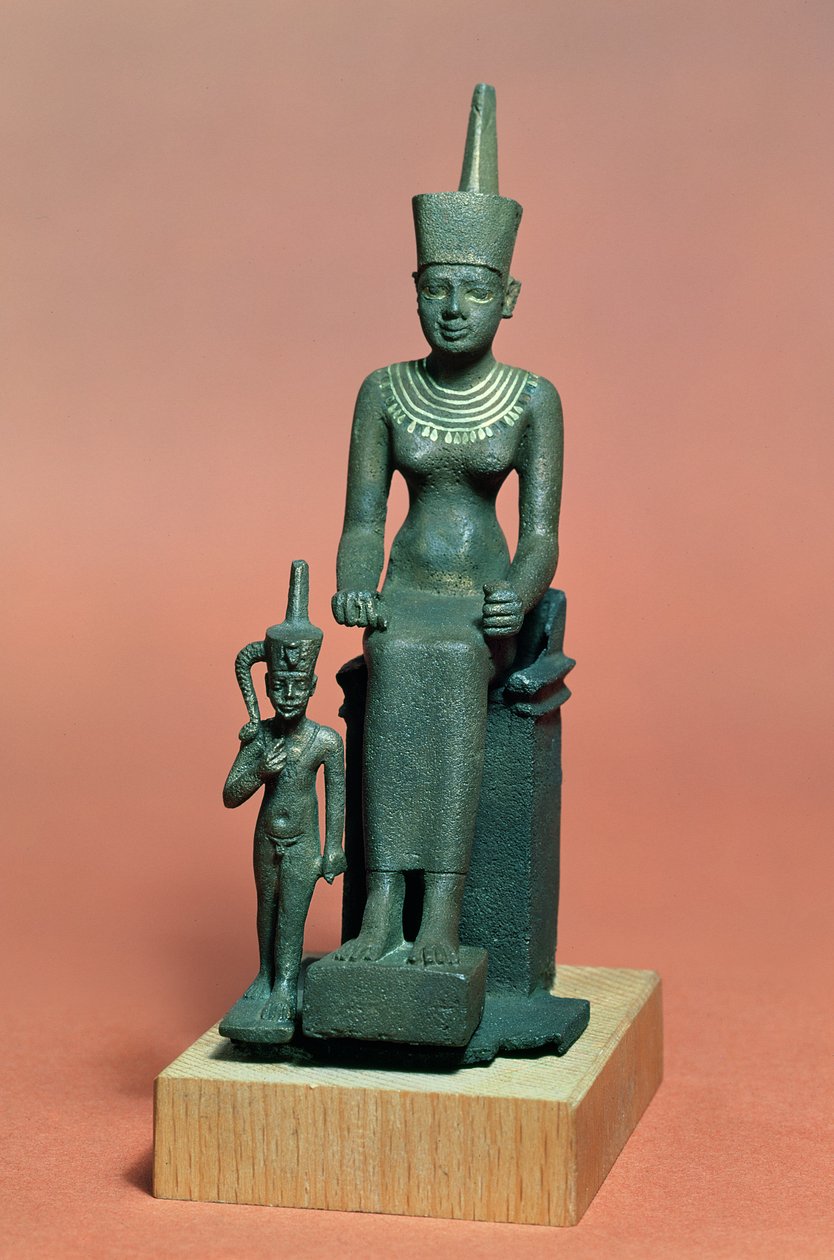 Beeldjes van Isis en Horus door Egyptian