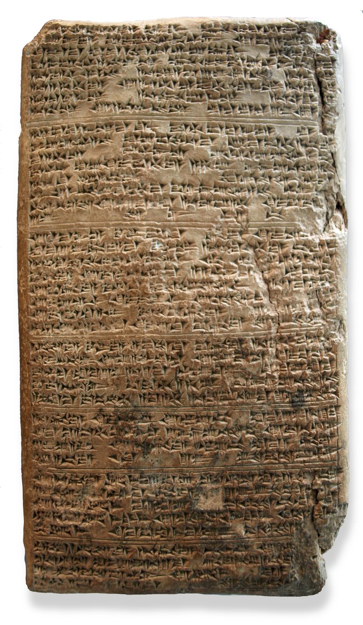 El Amarna-tablet, c.1350 v.Chr. (klei) door Egyptian 18th Dynasty