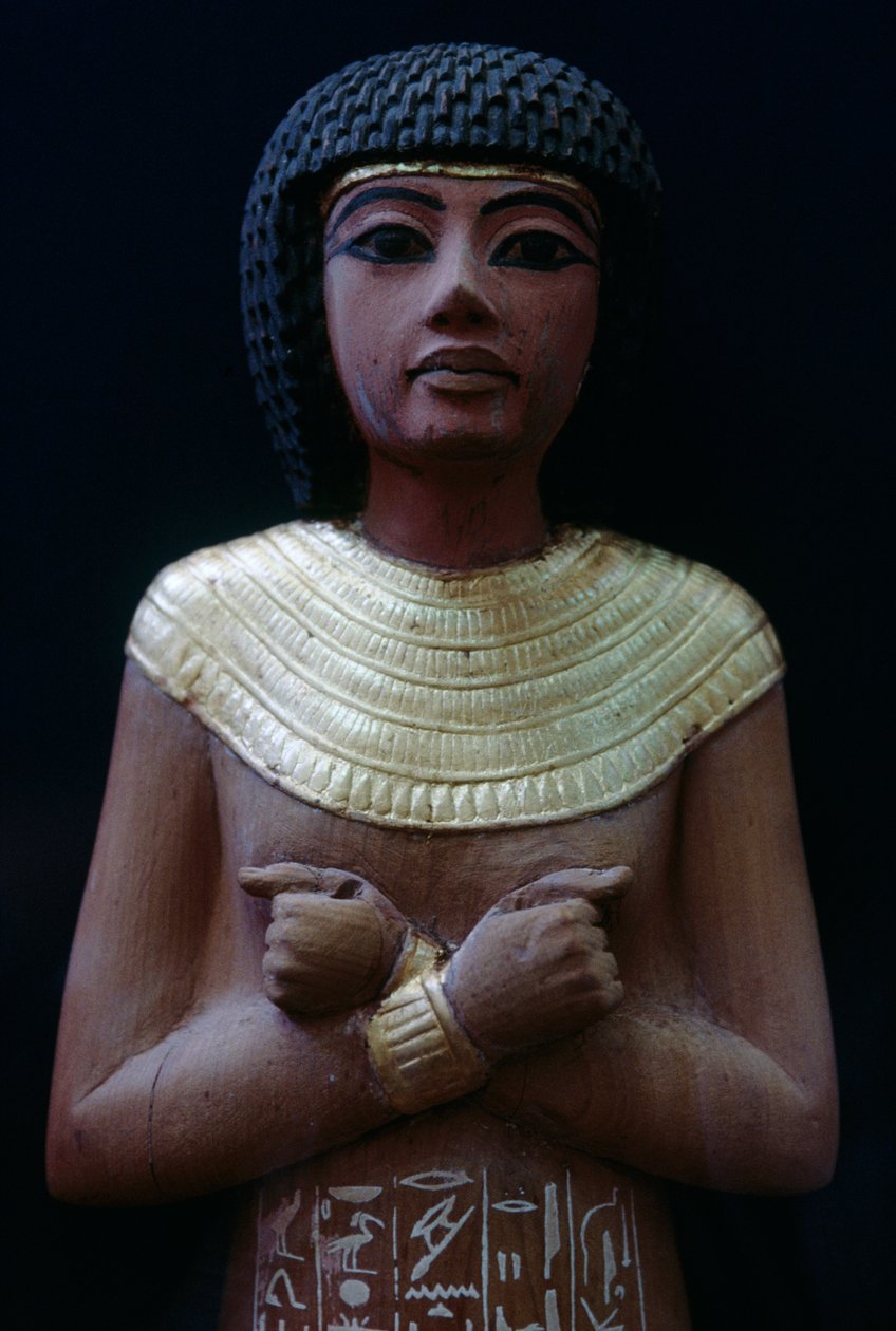 Begrafenisbeeldje (Ushabti) door Egyptian 18th Dynasty