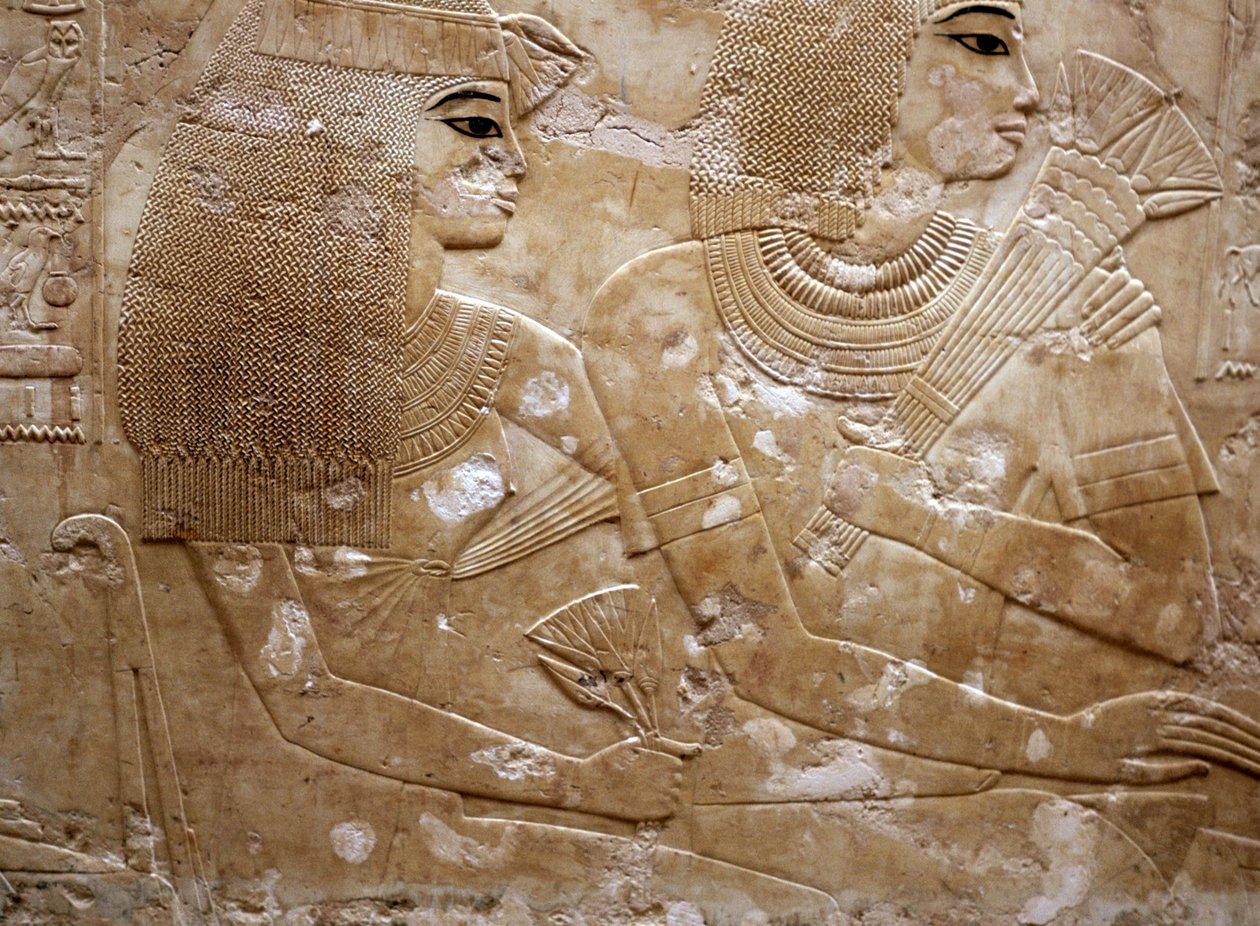 Ramose en zijn vrouw (reliëf) door Egyptian 18th Dynasty