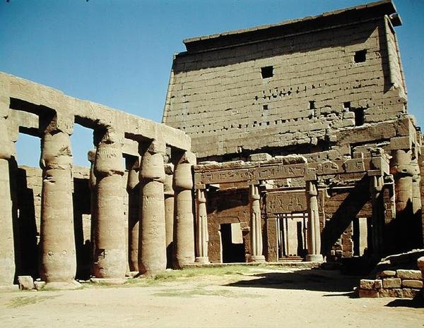 Peristyle Hof door Egyptian 19th Dynasty