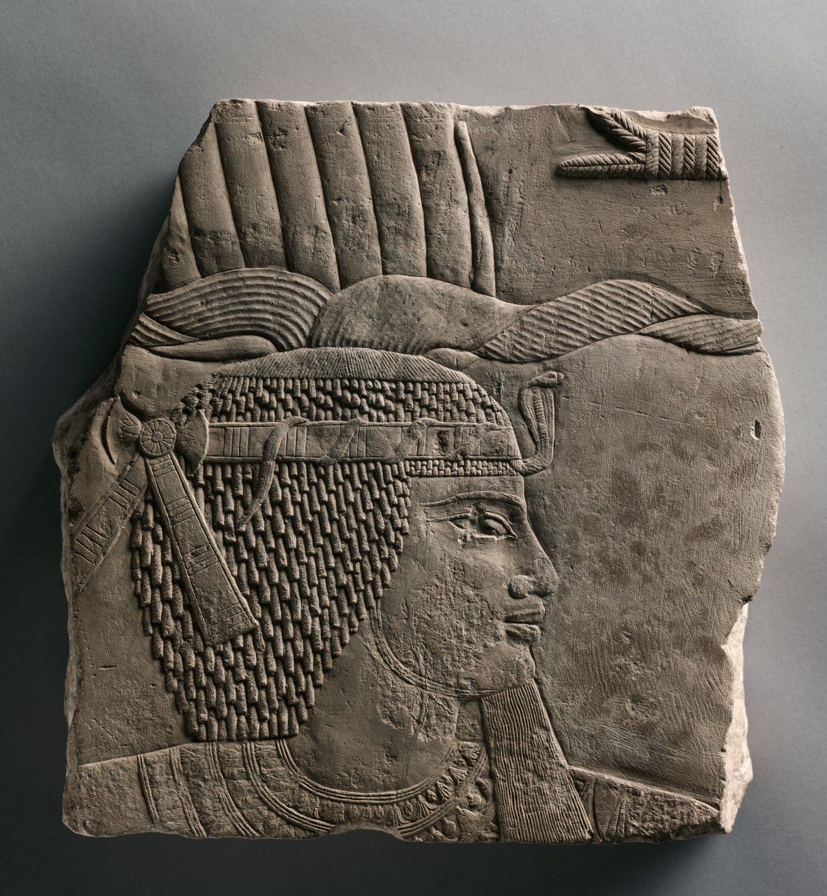 Reliëf van een koning, 664-525 v.Chr. door Egyptian 26th Dynasty