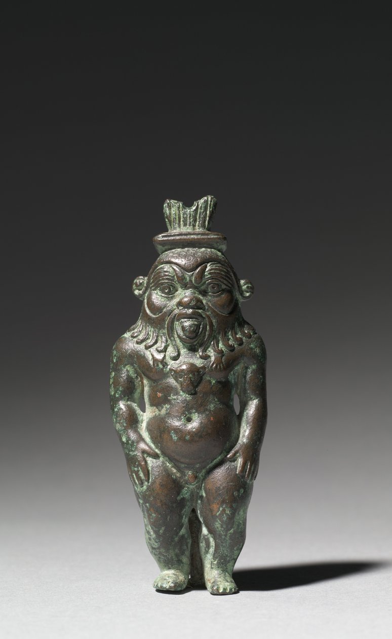 Statuette van Bes, 525-30 v.Chr. door Egyptian 27th Dynasty