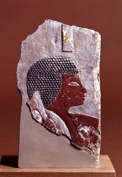 Reliëfhoofd van Marine door Egyptian Egyptian