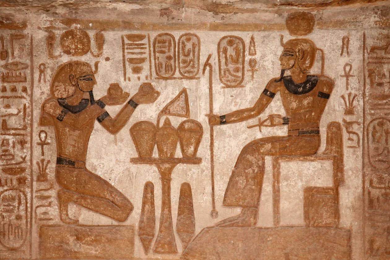 De grote tempel van Abu Simbel door Egyptian Egyptian