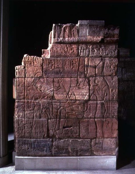 Muur van Aspelta door Egyptian Egyptian