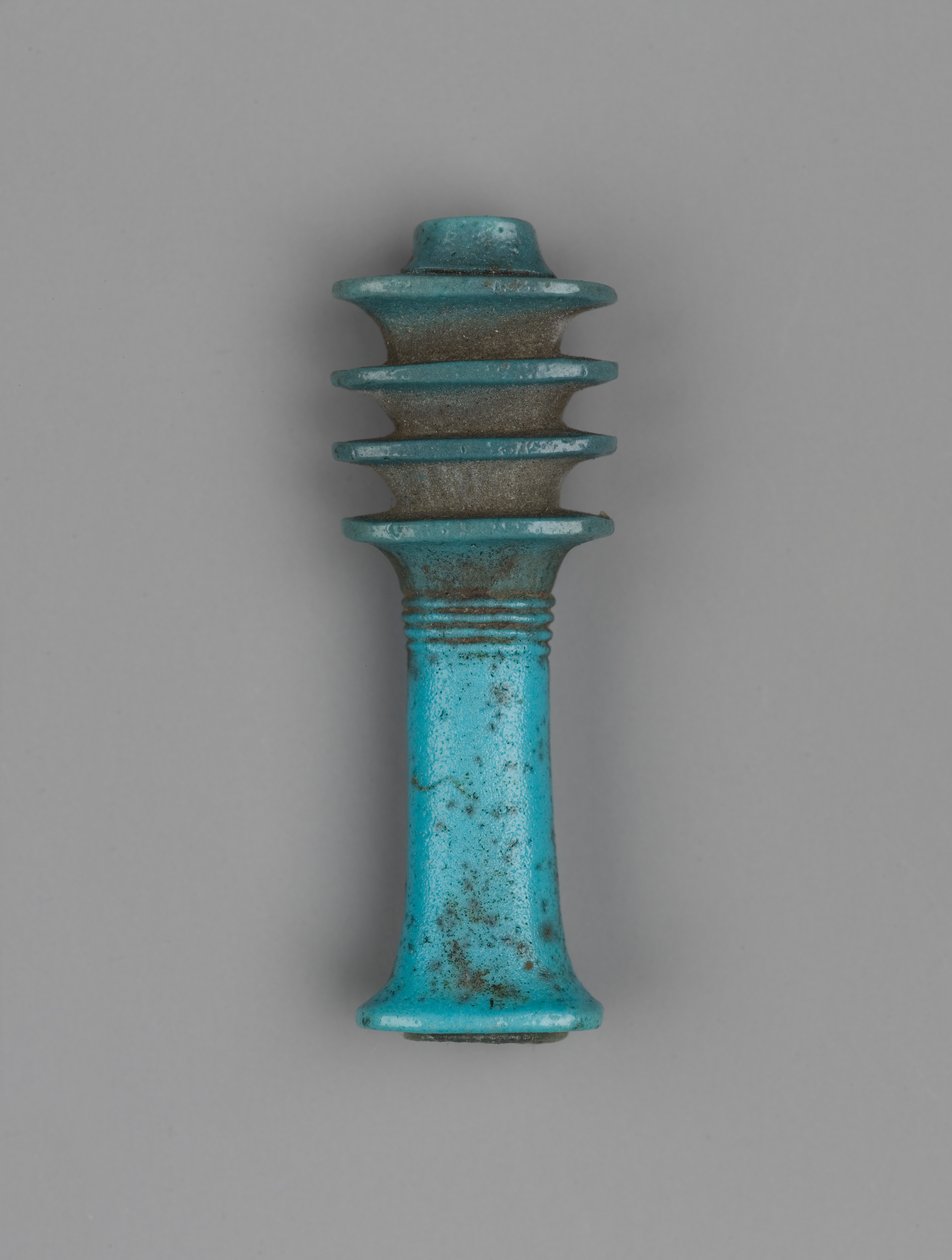 Djed amulet door Egyptian Ptolemaic Period