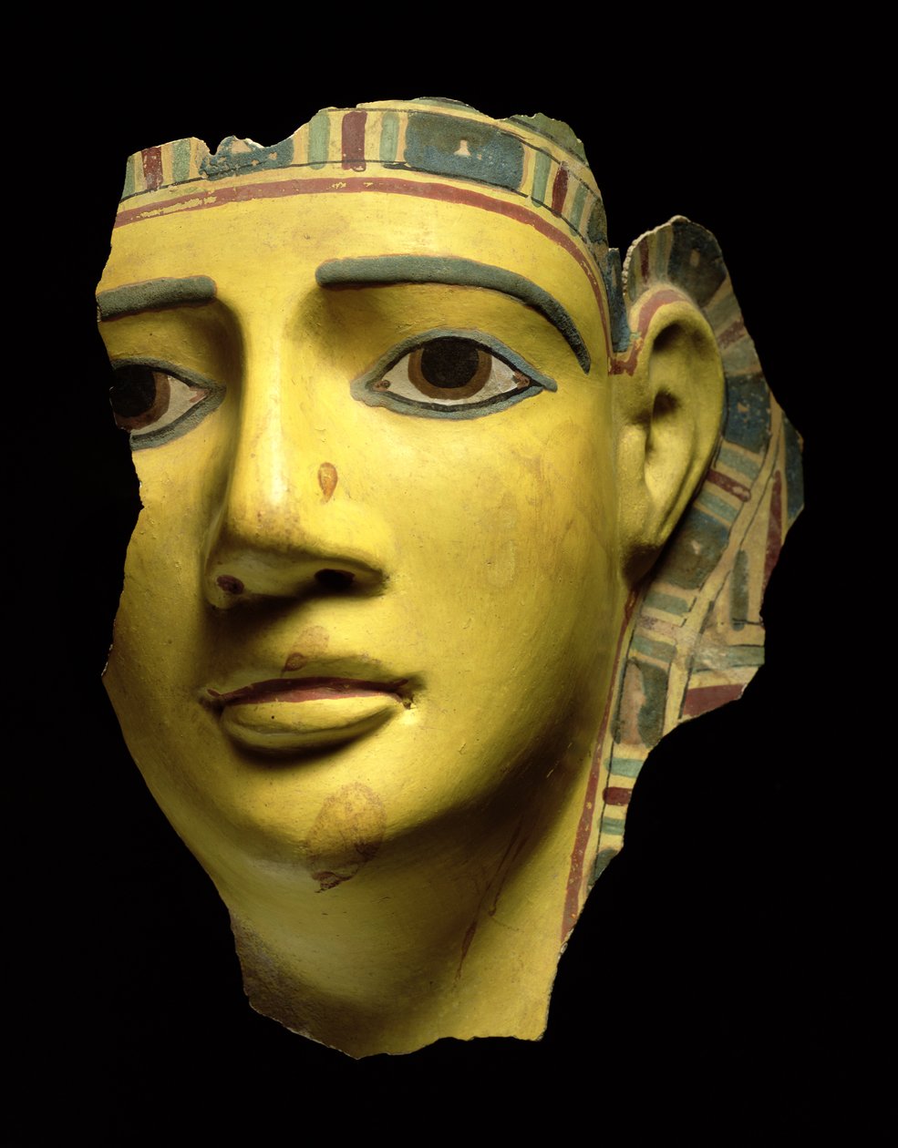 Mummiemasker (polychrome kartonnage) door Egyptian Ptolemaic Period